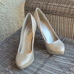 Call It Spring Glittering Silver Heels